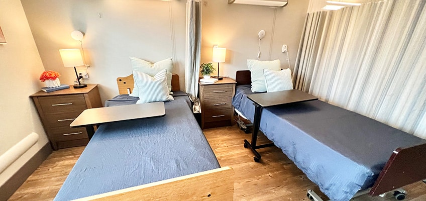 A semi-private room at the St Francis facility